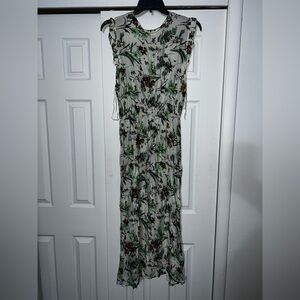 Green Spaghetti Strap Slip Maxi Dress for Wedding Guest